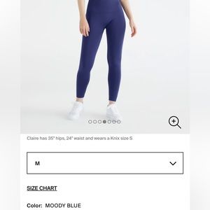 Knix Good to Go Seamless Leggings - M- Moody Blue